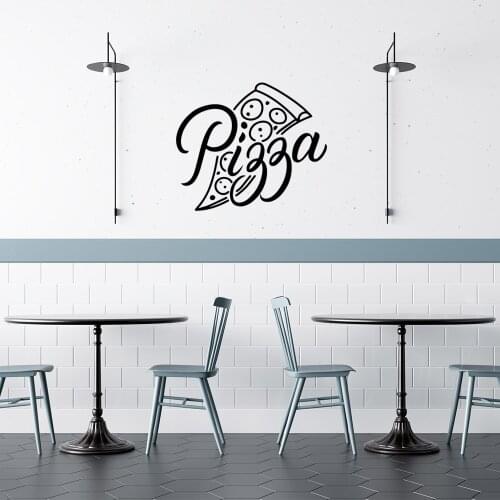 Free shipping Pizza Waterproof Wall Stickers Home Decor Kids Room Nature Decor Background Wall Art Decal Drop Shipping