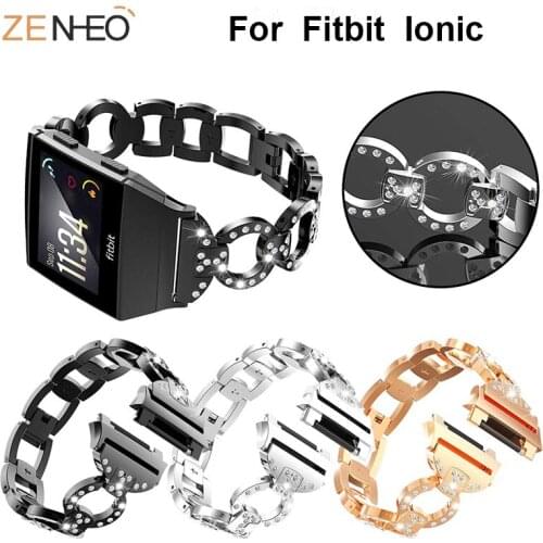 Womens Bracelet Metal band For Fitbit Ionic wristband Replacement watches strap For Fitbit Ionic Wrist Straps watch Band belt