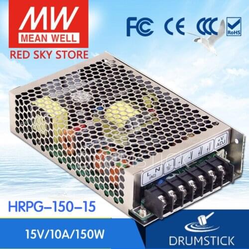 Kindly MEAN WELL 6Pack HRPG-150-15 15V 10A meanwell HRPG-150 15V 150W Single Output with PFC Function Power Supply