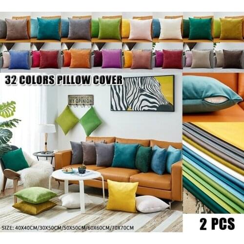 Cushion Cover Blue Pillow Cover Velvet Pillows Soft Home Bedroom Living Room Decorative Geometric Pillow Case Home Decor(1PCS)