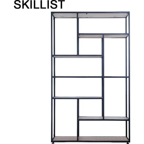 Per La Casa Decoracion Home Dekoration Wall Shelf Oficina Industrial Furniture Decoration Libreria Retro Bookcase Book Case Rack
