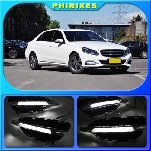 1 Set DRL Daytime Running Lights Turn Yellow Signal Light For Mercedes Benz W212 E Class E180 E200 E260 E320 2014 2015