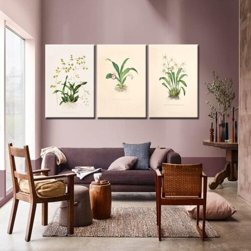 Home Decor Simple Wall Art Retro Canvas Painting Flowers Posters and Prints Wall Pictures for Living Room Drop Shipping