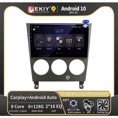 EKIY 6+128G Autoradio Android 10 For Subaru Impreza GD GG 2002-2007 Car Radio Multimedia Blu-ray IPS Screen Navi GPS BT no 2din