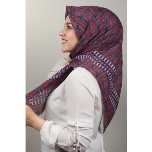 ERİPEK PATTERNED LINEN FLAMLI SCARF-PATTERN-14-RENK-09