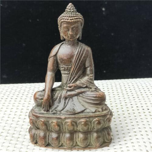 Chinese antiques Fengshui bronze ware Pure copper Buddha ornaments