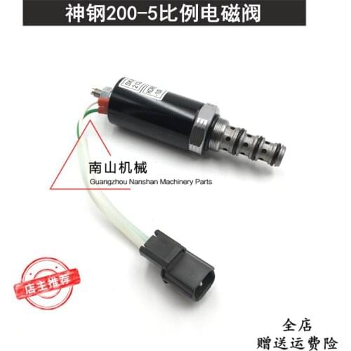 KOBELCO SK200-5 hydraulic pump proportional solenoid valve, main pump solenoid valve, battery valve, excavator accessories