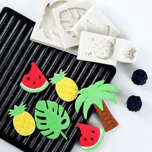Summer Theme Watermelon Silicone Mold Fondant Mould Cake Decorating Tools Chocolate Gumpaste Mold, Sugarcraft, Kitchen Gadgets