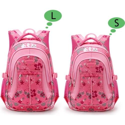 Fashion Children Backpack Oxford Flower Printed Boys Girls Student Bags Waterproof Anti-friction School Bag FA$B Women bag