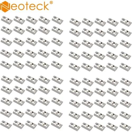 Neoteck 100pcs 4040 M8 T-nuts with ball groove Hammer head T-nut Block for groove 8 Sliding nut M8 Alu-profiles