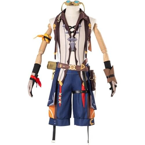 New Skin Bennett Cosplay Game Genshin Impact Mens Costume Set C