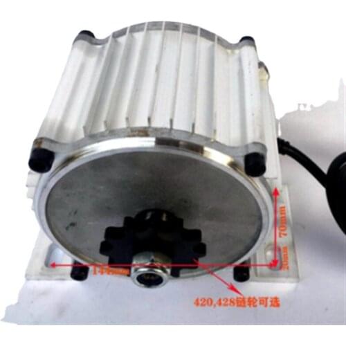 Equipment Motor Electric Vehicle Motor48V60V 500w650w800w1000w Brushless Permanent Magnet Motor, Modified Water Pump Motor