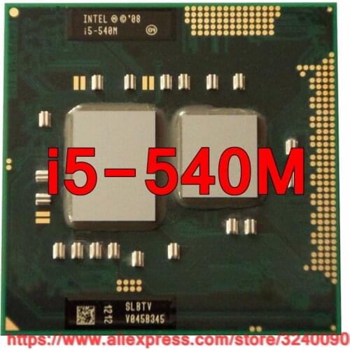 Original lntel Core i5 540M 2.53GHz i5-540M Dual-Core Processor PGA988 Mobile CPU Laptop processor free shipping
