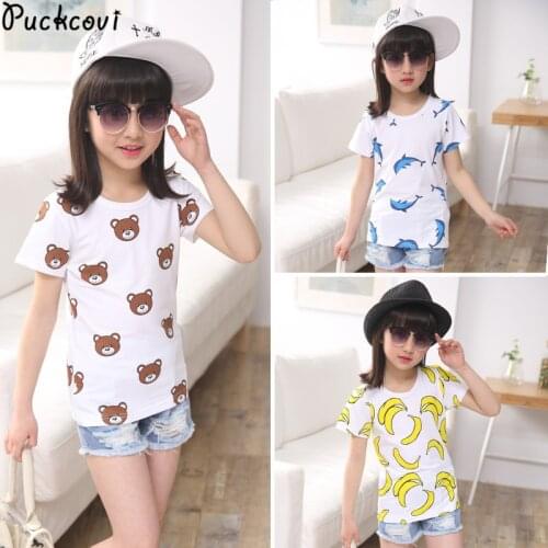 Летние футболки для девочек Puckcovi China At AliExpress