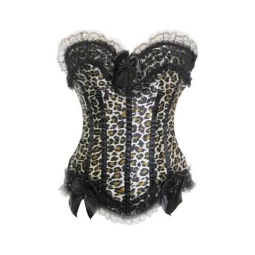 Sexy Leopard Printing Corsets New Sexy Feral Charm Leopard Deluxe Shapers Animal Corset
