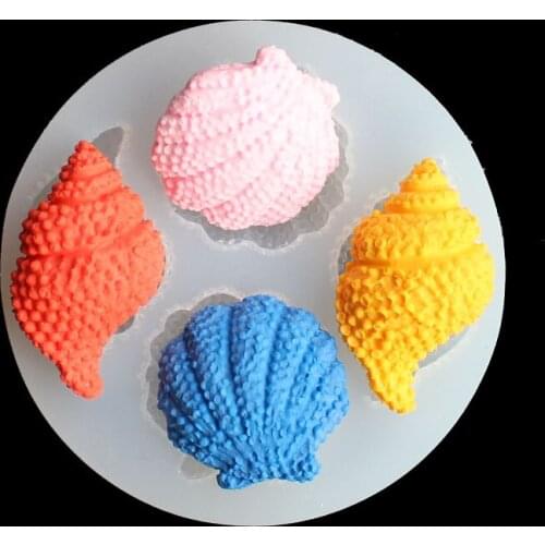 Silicone Mold Conch Shell Sugar Cake Mold J025