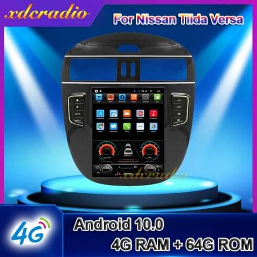 Xdcradio 10.4" Android 10.0 For Nissan Tiida Versa Car Radio Automotivo Car DVD Multimedia Player GPS Navigation 4G 2011-2019
