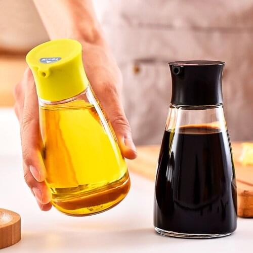 Japanese Glass Oil Bottle Leak-Proof Seasoning Container Household Transparent Small Oil Tank Soy Sauce Vinegar Pot Kitchen Tool