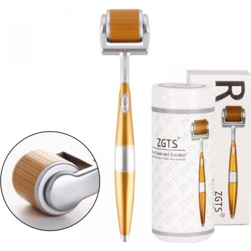 ZGTS 192 Derma Roller Microneedling 0.2/0.25/0.3mm Needles Length Titanium Dermoroller Microniddle Roller For Face Hair Growth