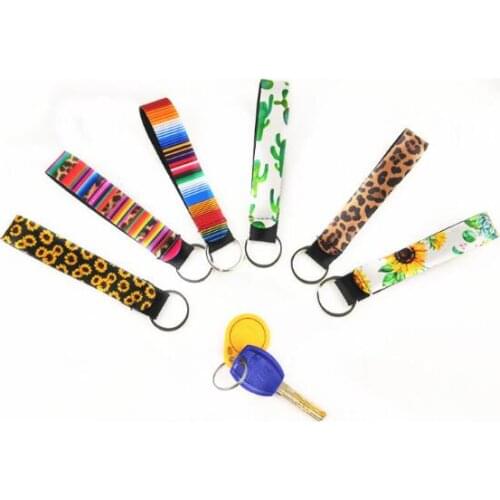 12Pcs Key Chain Neoprene Rose Bag Charmer Keychain With Metal Buckles In Front for Wedding Favors Gift For Guest