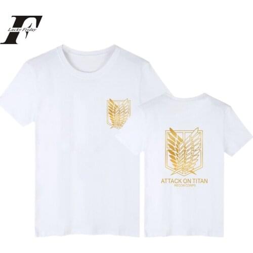 2017 harajuku attack on titan fitness T Shirt 4xl T-shirt Men women funny t Shirts Japanese Plus Size Brand Clothing