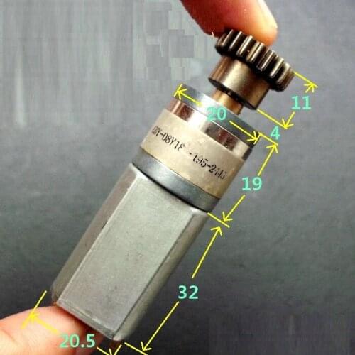 4PCS 195:1 5-24VDC 10-45RPM Full Metal Gear 280 Motor Great Torque