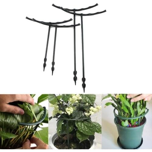 4Pcs DIY Plant Support Ring Frame Garden Mini Climbing Trellis Flower Stand Garden Tool Vegetables Decorative Bracket M20