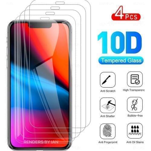 4Pcs HD Full Cover Protective Tempered Glass For iPhone 13 Mini Phone Screen Protector Film For APPLE iPhone13 13Mini Aifon 5.4"