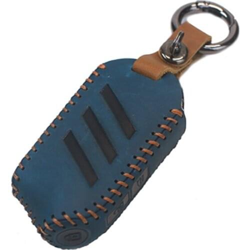 Car Key Cover, for Kia New Generation of Smart Running 2019 K3 Proud Running Personality Crazy Horse Leather Key Bag Supplies