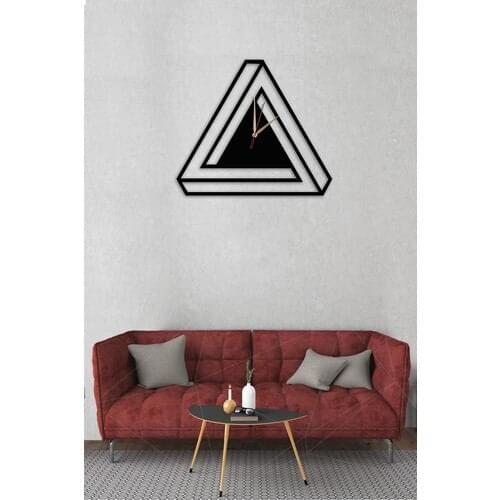 Dekolia Triangle Wooden Mdf Wall Clock Table ART1143