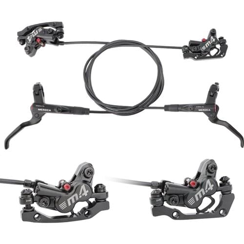 MT420 MTB Brake Bicycle Hidraulic 160mm Disc Brake Four-Piston Right Front/Left Rear Brake 800/1400mm Bike Oil Brake