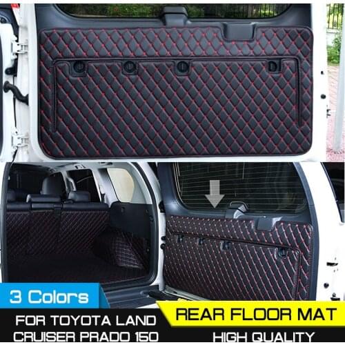Cargo Rear Trunk Tailgate Tail Gate Door Mat Cover Mud Pad Kick Tray Floor Carpet For Toyota Land Cruiser Prado 150 2010-2018