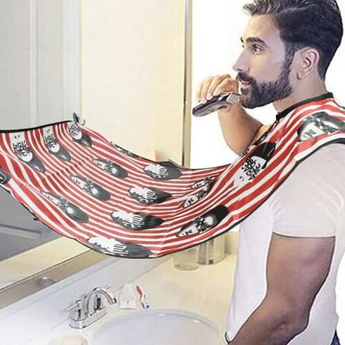 Barber shop shaving cloth Household shaving cloth with suction cup Mens cleaning beard cloth Adult shaving apron