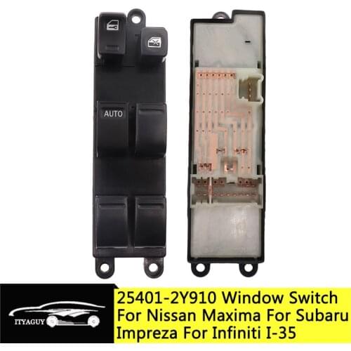 25401-2Y910 Car Front Left Driver Power Window Switch Button For Nissan Maxima For Subaru Impreza For Infiniti I-35 83071-FE010
