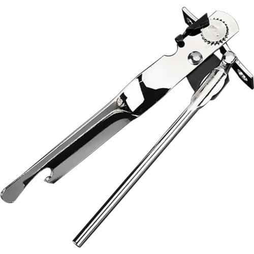 1 Piece Stainless Steel Can Opener Tin Ring Pull Metal Cap Lifter Bottle Opener Kitchen Utensils 17 x 4 cm