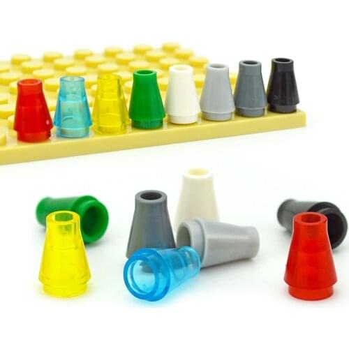Building Blocks Cone 1x1 without Top Groove 4589 Speical Assembly Particle DIY Bricks Compatible with 59900 6188 MOC Parts Toys