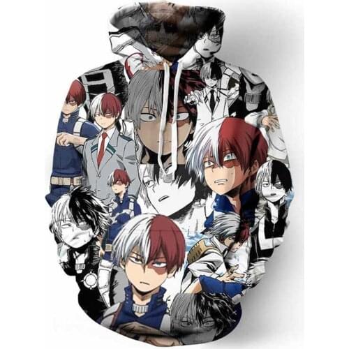 Bakugou Katsuki Anime Cosplay Costume My Hero Academia Hoodies Funny Cartoons 3D printed Men Women School Uniforms Sweatshirts