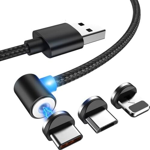Magnetic Cable Micro USB Type C For iPhone X 8 7 Cable 1M 2M Fast Charging Wire USB Type-C Magnet Charger Mobile Cable