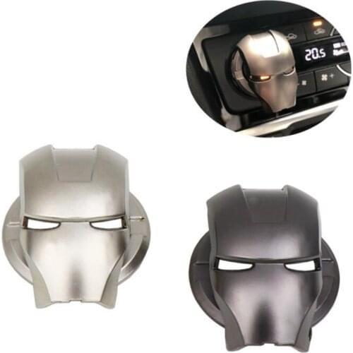Car interior modification one-click start decoration sticker button cover ignition device protective cover switch metal decorati
