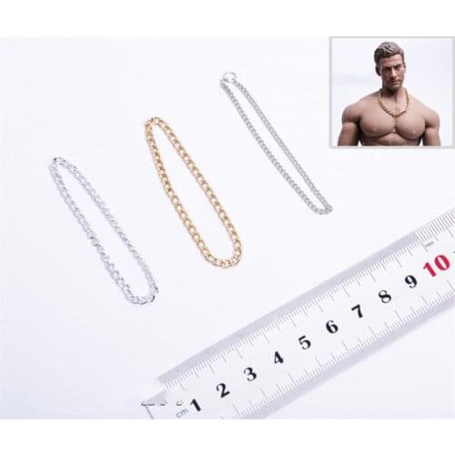 1/6 Scale Mens Necklace Pendent Models Silver and Golden for 12''Action Figures Bodies