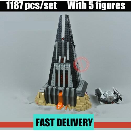 New Darth Vader`s Castle Star Space Wars Razor Crest Figures X-wing TIE Fighter Snowspeeder Building Block Bricks Toy Gift