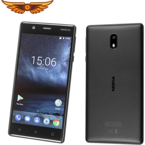 Original Unlocked Nokia 3 Quad-core 5.0 Inches 2GB RAM 16GB ROM LTE Single SIM 8MP Camera WIFI Android Cellphone