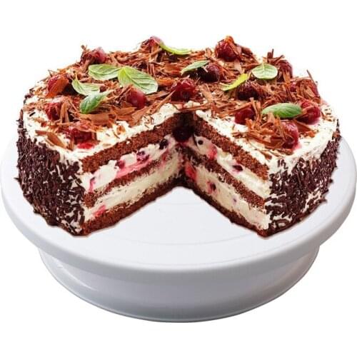 Plastic Cake Turntable Plate Rotating Anti-skid Round Cake Stand Cake Decorating Rotary Table Kitchen DIY Pan Baking Tool