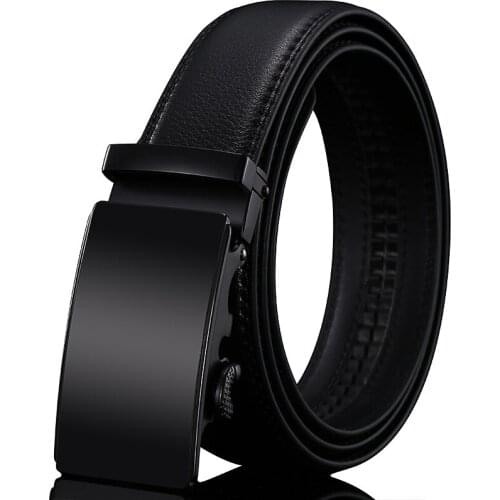 Belt 2021 New Trend Luxury Mens Advanced Automatic Buckle Soft Belt Genuine Mens Belt Business Long Belt