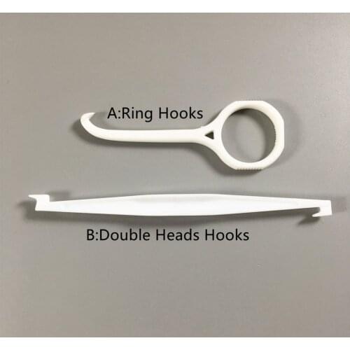 Dental Aligner Retainer Retriever Romover Take Off Clear Invisable Brace Double Heads Ring Hooks White