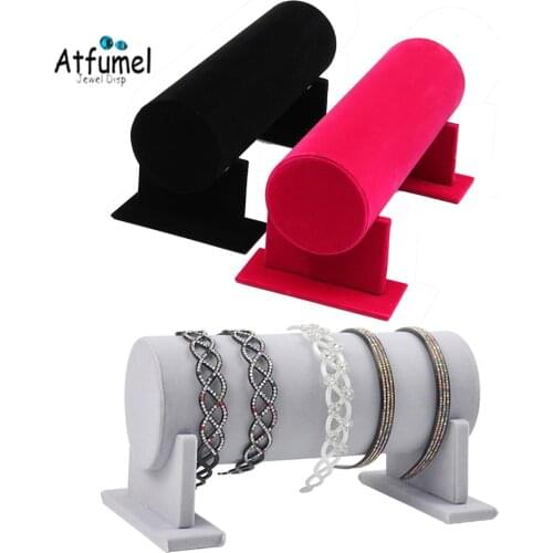 Velvet Detachable Headband Hair Hoop Hair Clasp Display Stand Rack Headdress Organizer Holder Necklace Jewelry Display Stand