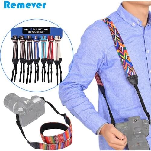 Vintage Ethnic-style Shoulder Straps for Cameras Multi-color Straps for Canon Nikon Sony DSLR Cameras Neck Wrist Straps Bands