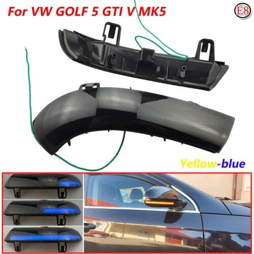 Water Blink Dynamic Flowing Side Mirror LED Turn Signal Light For VW Passat B5.5 B6 R36 R32 Jetta MK5 Golf 5 GTI Sharan SuperB