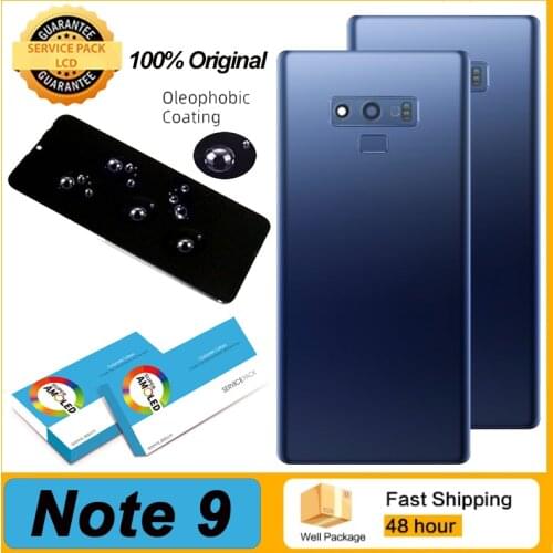 Back Glass Rear Cover Housing Battery Door Camera Frame for Samsung Galaxy NOTE 9 N960 N960F SM-N960FD Repair Parts