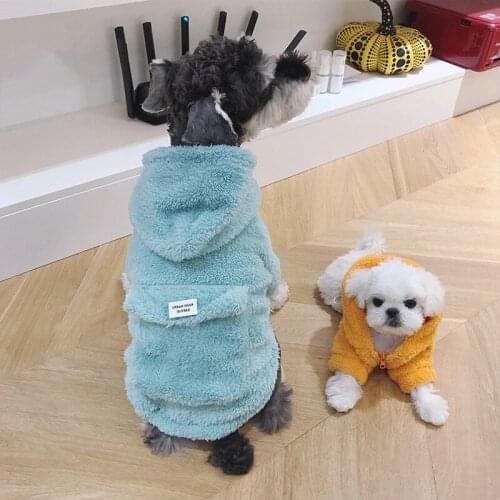 Winter Dog Hoodie Coat Warm Dog Clothes Pomeranian Poodle Bichon Schnauzer Pug French Bulldog Clothing Corgi Shiba Inu Costumes